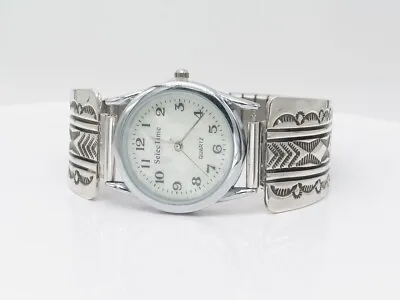 Native American Navajo Handmade Sterling Silver Men’s Watch Tips • $262