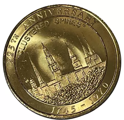 UNC 1745 1970 Frederick MD Maryland 225th Anniversary Medal Clustered Spires 48 • $12.49