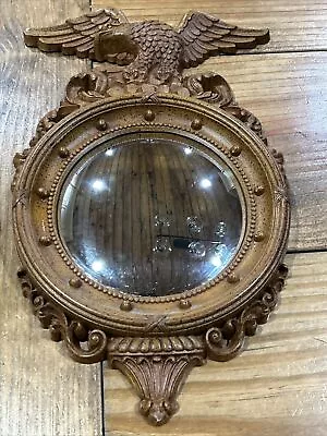 Vintage Syroco American Eagle Convex Porthole Federal Americana Mirror 4410 • $22.50