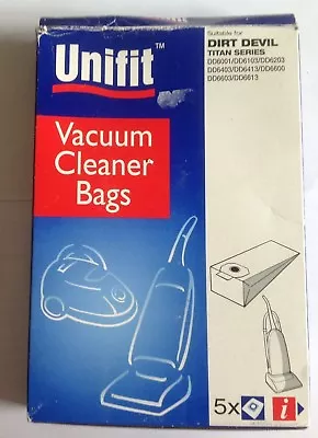 5 X Vacuum Cleaner Bags Dirt Devil  Unifit 215 • £4.35