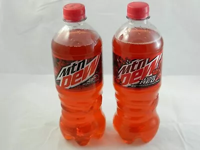 Mountain Dew Code Red Standard & Art Label Full 20 Oz Bottle Brand New 2 Pack  • $21.99