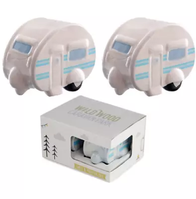 CERAMIC CARAVAN SALT And PEPPER SET In GIFT BOX Present Gift  • £7.99