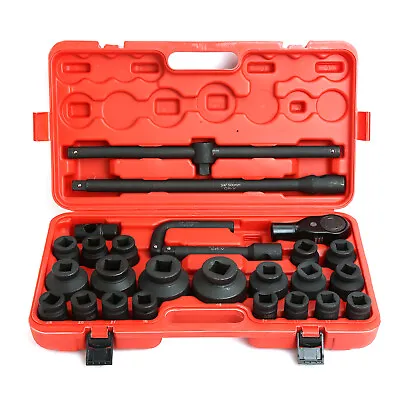 27pc 3/4  Drive Impact Socket Sets Shallow Socket Assortment Metric 21mm To 65mm • $129.86