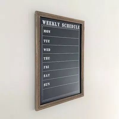 Chalk Board Week Days Meal Menu Planner Events Notes Kitchen Organiser Plaque • £19.95