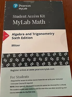 MyMathLab Student Access Code • Student Access Kit • Pearson • Unused 2013 • $210