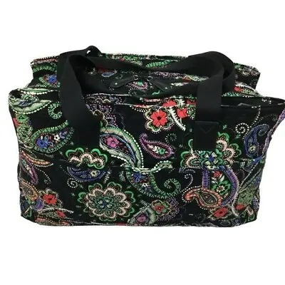 Vera Bradley Triple Compartment Weekender Travel Duffle Bag Paisley • $88