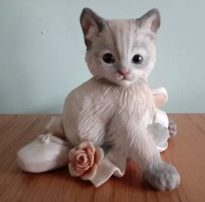 Country Artists Kitten With Ballet Shoes CA2224 Figurine Ornament • £7