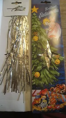 Brilliant Eislametta German Lametta  Lead  Tinsel Icicles Silver Rain Vintage • $15.99