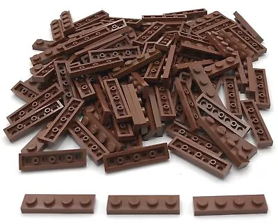 Lego 100 New Reddish Brown Plates 1 X 4 Studs Pieces • $4.99