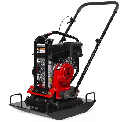 6HP Large Plate Walk Behind Vibratory Plate Compactor Rammer 208cc Motor 4500lbs • $1199.95