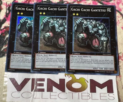 3x (VLP) - Gachi Gachi Gantetsu - YS11-EN042 - Super Rare - 1st Edition YuGiOh • $3.05