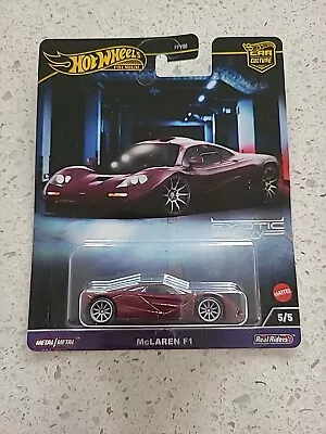 Hot Wheels Premium Car Culture McLaren F1 Exotic Envy 5/5 • $14.99