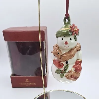Villeroy & Boch Christmas Ornament Snowlady Porcelain New Hand Painted With Box • $17.99
