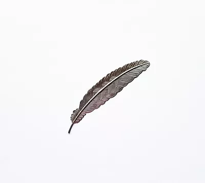 Bookmark Metal Feather Grey Creative Vintage Stationary Reading Gift Present • £2.95