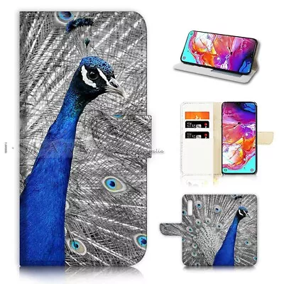 ( For Optus X Power 2 ) Flip Wallet Case Cover AJ40759 Peacock • $12.99