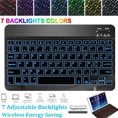  For Samsung Galaxy Tab A S2 S3 S4 S5e 10.5 S6 Backlit Keyboard Mouse Case Cover • $28.99