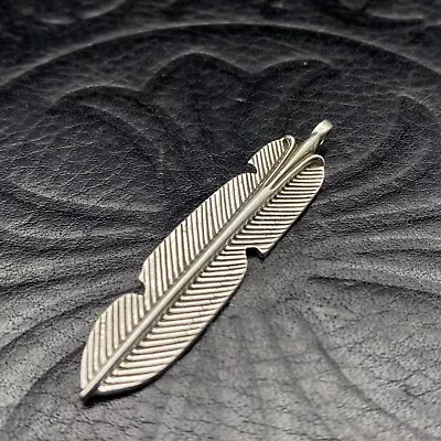 New Genuine Chrome Hearts Silver 925 Feather Pendant • $161.25