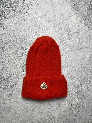 Moncler Orange Alpaca Hat Luxury Rare • $85