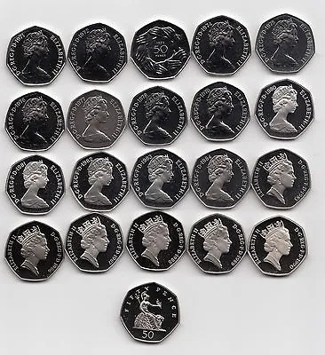 £15.99 • Buy UK Fifty Pence Coins 50p 1971 To 1999 Choose Your Year - Proof
