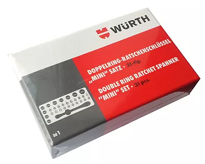 Wurth 096511310 Double Ring Ratchet Socket With Parts Mini Set 31pcs • $64.06