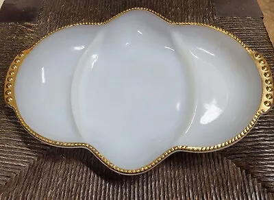 Milk Glass Serving Platter • $15