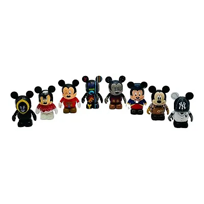 Vinylmation Figure Lot Of 8 Mickey Sorcerer Apprentice NY Yankee Snow White • $69.95