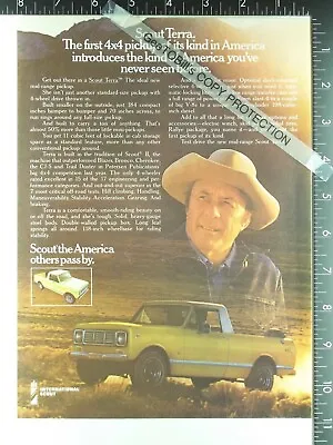 1976 AD For International Harvester Scout Terra Left Fender Grille Bumper Shot • $10.49