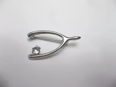 Vintage B David Sterling Silver Wishbone Pin Brooch • $11.99