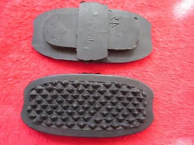 2 Vintage Nos 4 1/2  Horse Saddle Black Rubber Stirrup Pads Usa Made • $10