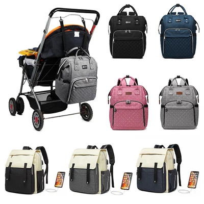 £17.99 • Buy Baby Diaper Nappy Mummy Changing Bag Backpack Multi-Function Bag Rucksack Grey