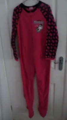 Girls/Teens MOODY COW All In One Sleepsuit Pyjamas Babygrow Age 13 • £20.95