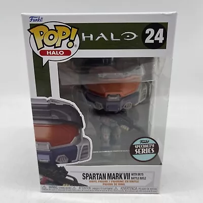 Exclusive Halo Spartan Mark Vii With Br75 Battle Rifle 3.75  Pop Vinyl Funko 24 • $34.83