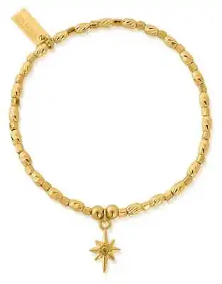 ChloBo Soul Glow Lucky Star Bracelet | 18ct Gold Plated GBCFR2074 • £82