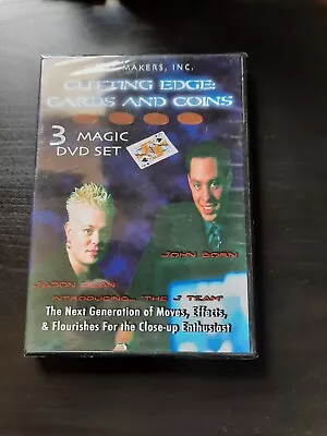 £4.99 • Buy Cutting Edge Cards & Coins - Magic Instructional 3 DVD Set - New & Sealed.