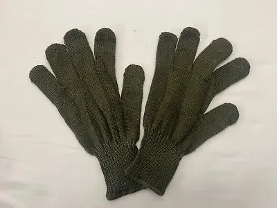 3-PACK Genuine Swedish Military Wool Knit Gloves OD Green Cold Weather BRAND NEW • $24.99