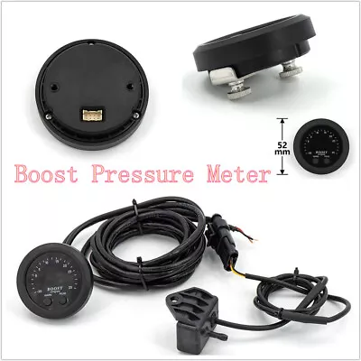 £61.48 • Buy DC12V 52mm Car Ultra-Thin Electronic Turbo Boost Pressure Meter Vacuum Gauge PSI