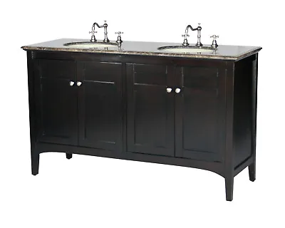 60-Inch Contemporary Style Double Sink Bathroom Vanity Model 2412-ES MXC  • $1299