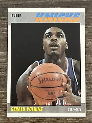 Gearld Wilkins 1987 New York Knicks 87-88 Fleer Basketball #119 Of 132 Mint • $1.25