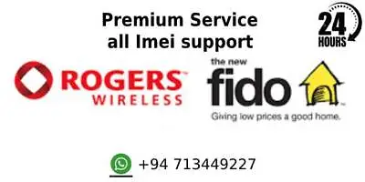 Canada Rogers Fido All IPhon Premium Factory Unlock Service (1 To 4 Days ) • $12
