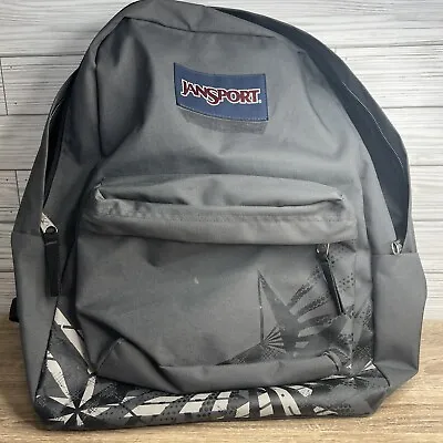 Jansport Large Grey Backpack 3 Zippers Pockets Used • $24.99