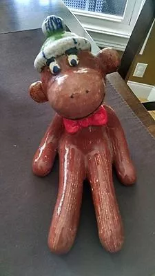 £14.67 • Buy Vintage Monkey Still Bank - Ceramic - Handmade Sock Monkey Bank