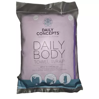 Shower Body Towel Wrap By Daily Concepts Purple New With Tags Spa Self Care Gift • $20