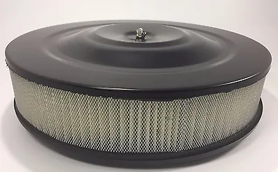 Black Air Cleaner Assembly 14'' X 3'' (Round Fits 5-1/8'' Carburetors) • $32.99