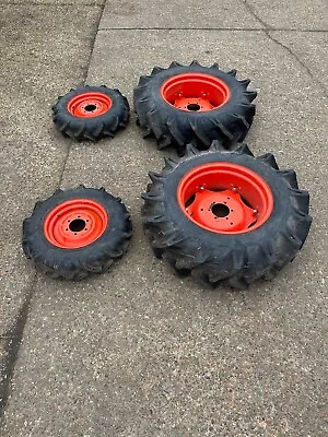 £1500 • Buy Complete Set Of Agricultural Wheels And Tyres To Fit A Compact Tractor