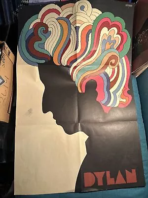 Original 1967 BOB DYLAN Poster By Milton Glaser 22  X 33  Greatest Hits No LP • $49.99