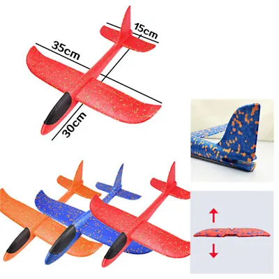 35*30cm EPP Foam Hand Throw Airplane Outdoor Launch Glider Plane Kids Toy G.  ZD • £5.26