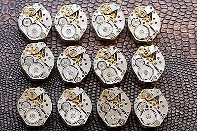 MECHANISMS Movements Rhombus 10 Pcs  WATCH 16 Mm Parts Steampunk Arts Handmade • $20.68