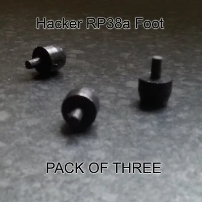 Hacker Hunter RP38/RP38A Transistor Radio Replacement Feet X 3 (PLUS ONE SPARE) • £3.45
