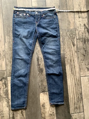 £5 • Buy True Religion Big T Stitch Low Rise Skinny Jeans Size 32 Not Worn