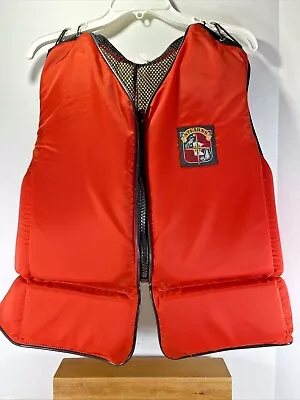 Stearns Industrial Life Vest Adult Large Orange Zip Up Adjustable #ILV400 44-46  • $61.42